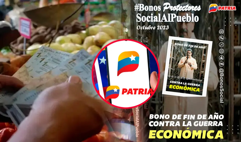 Inició el pago del Bono de Fin de Año Contra la Guerra Económica de octubre. Foto: composición LR/Patria