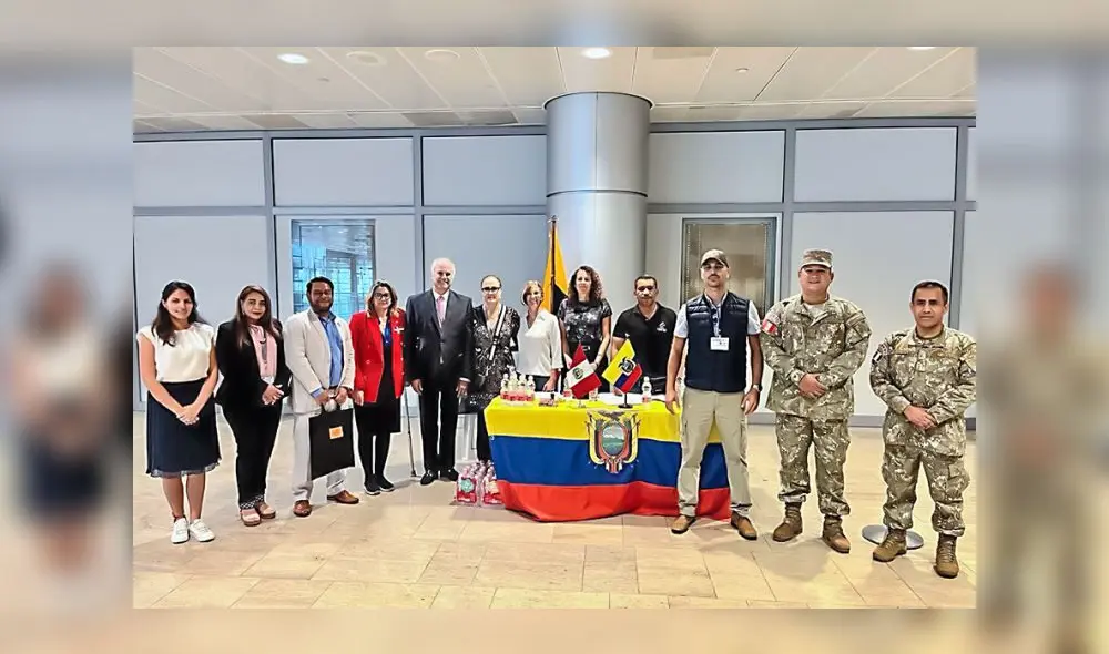 Peruanos trasladados por el Gobierno de Ecuador. Foto: Ministerio de Relaciones Exteriores Peruanos trasladados por el Gobierno de Ecuador. Foto: Ministerio de Relaciones Exteriores