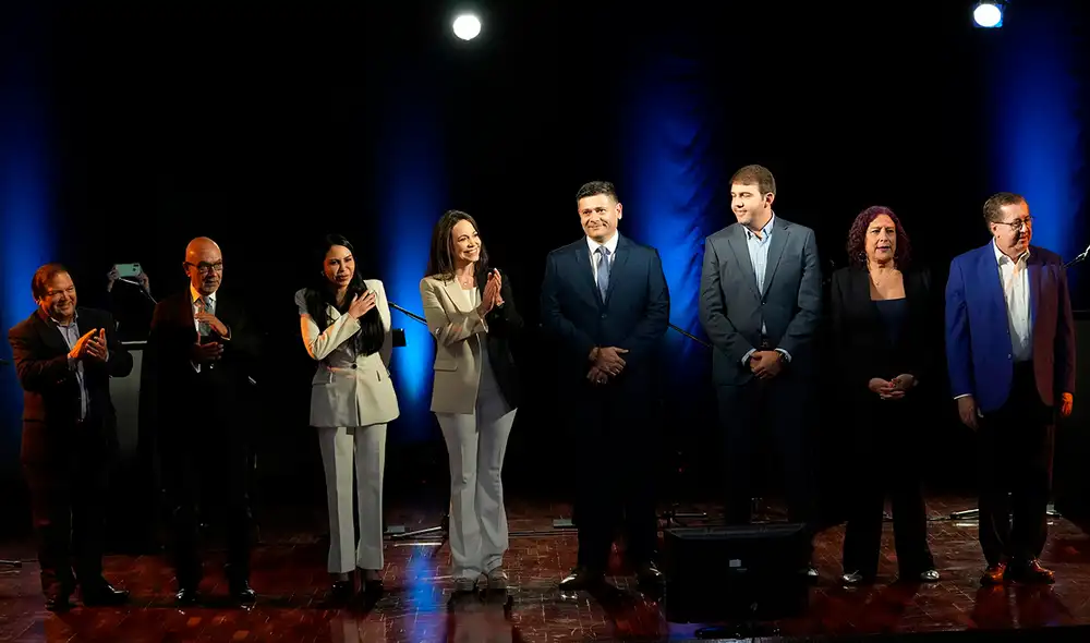 El debate estaba programado para las 7.00 p. m., en el horario de Venezuela. Foto: AP