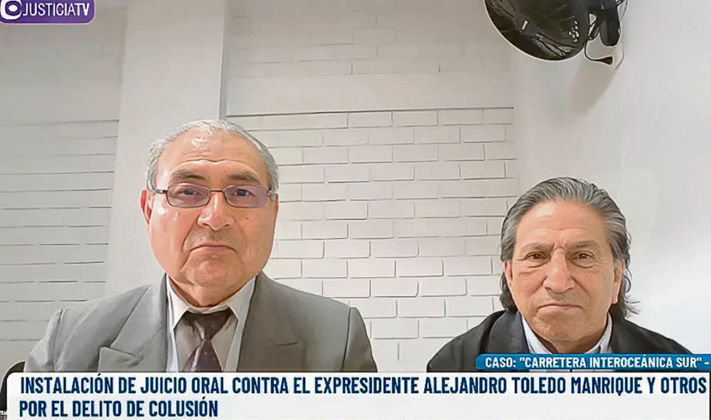 Proceso híbrido. Se requerirá, eventualmente, la presencia de Toledo durante el juicio. Foto: captura de video