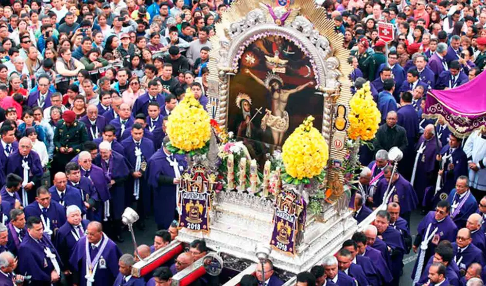 La imagen del Cristo de Pachacamilla sale en procesión HOY, 18 de octubre. Foto: Carlos Félix / La República