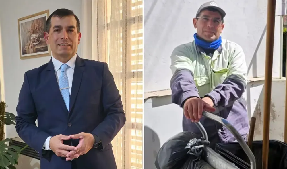 Leonardo Bermúdez a conseguido cambiar su vida tras 18 años como barrendero. Foto: Leonardo Bermúdez/composición LR