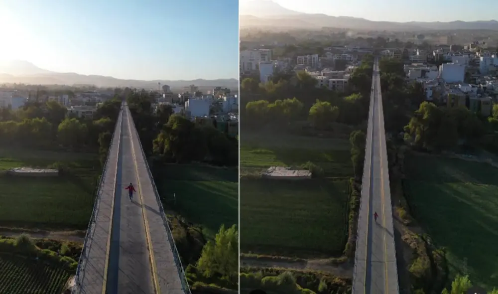 El puente fierro se ubica en Arequipa y tiene 484 metros de largo. Foto: instagram Isa Terrones El puente fierro se ubica en Arequipa y tiene 484 metros de largo. Foto: instagram Isa Terrones