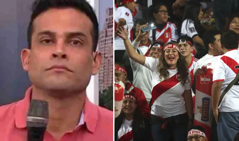 Christian Domínguez se mostró muy decepcionado tras de la derrota de Perú en el encuentro contra Argentina. Foto: Composición LR/Captura América TV/Andina Christian Domínguez se mostró muy decepcionado tras de la derrota de Perú en el encuentro contra Argentina. Foto: Composición LR/Captura América TV/Andina