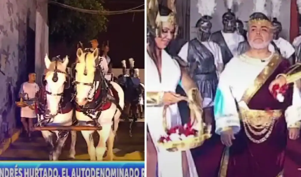 Andrés Hurtado hizo una entrada triunfal en 'La casa de Magaly'. Foto: composición LR/captura de ATV Andrés Hurtado hizo una entrada triunfal en 'La casa de Magaly'. Foto: composición LR/captura de ATV