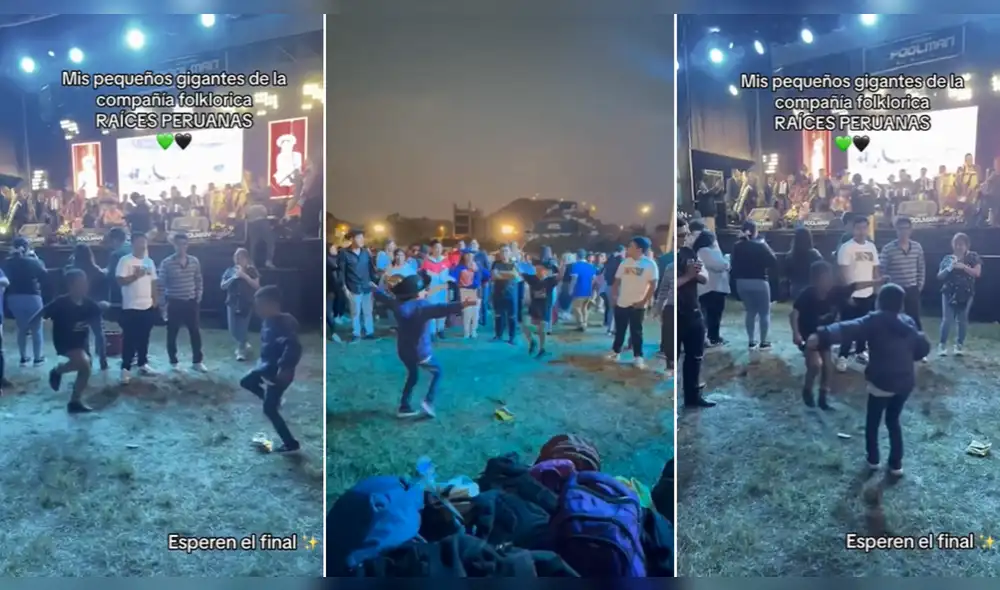 Lo que más sorprendió fue su coordinación y simpatía a la hora de bailar huaylas. Foto: composición LR/@raicesperuanas13 - Video: @raicesperuanas13