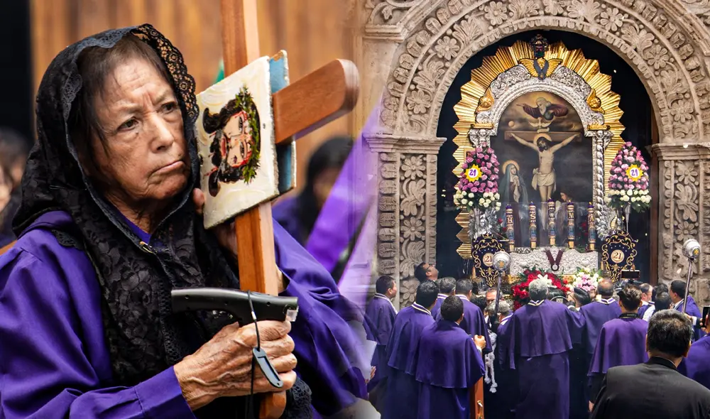 Cinco procesiones con motivo del Señor de los Milagros en Arequipa. Foto: composición Jazmin Ceras-LR/ Jesús Fernando Pacheco Roig/ LR