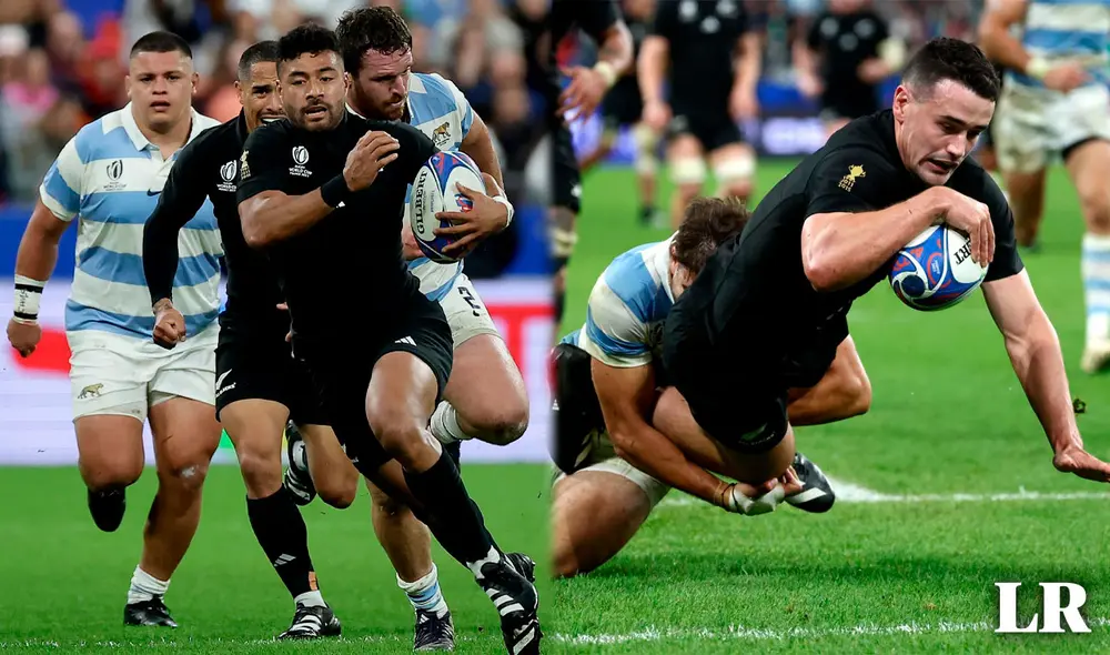 Will Jordan fue la mayor figura de los All Blacks, con 3 tries. Foto: composición LR / EFE Will Jordan fue la mayor figura de los All Blacks, con 3 tries. Foto: composición LR / EFE