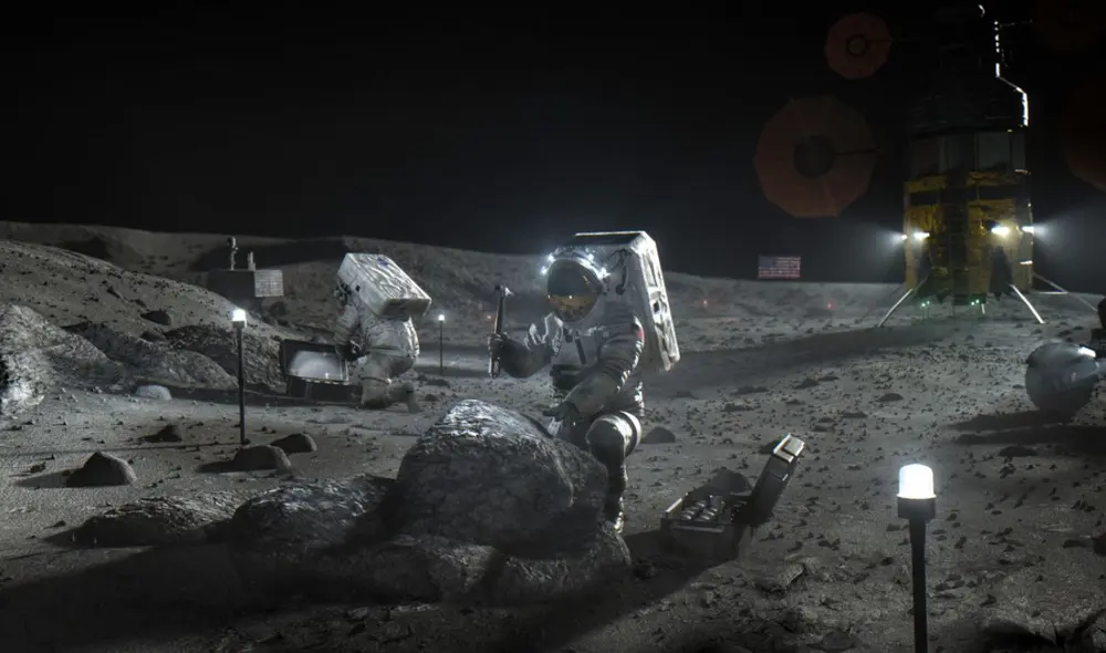 Las carreteras podrán construir carreteras y pistas de aterrizaje en la Luna sin necesidad de transportar materiales del planeta. Foto: NASA