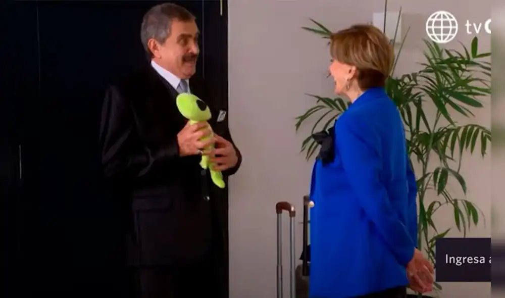 Francesca lo mandó a Luigi a una conferencia de extraterrestres en 'AFHS'. Foto: Captura de América TV