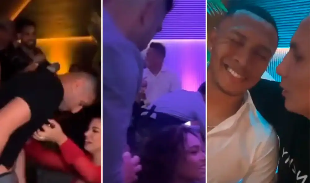 Jugadores de Alianza Lima son captados en una discoteca. Foto: composición La República