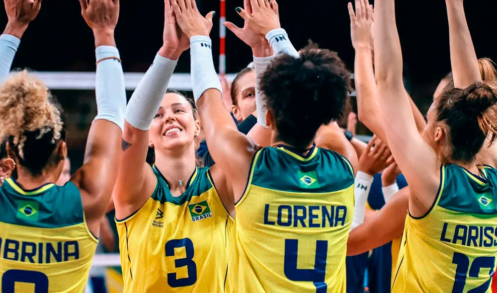 Brasil lidera su grupo luego de dos victorias en estos Panamericanos. Foto: Portal Volei Brasil