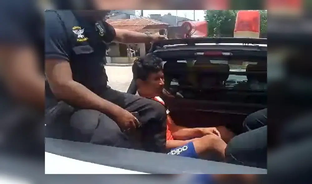 Acusado fue capturado por la Policía tras cometer su delito. Foto: cortesía