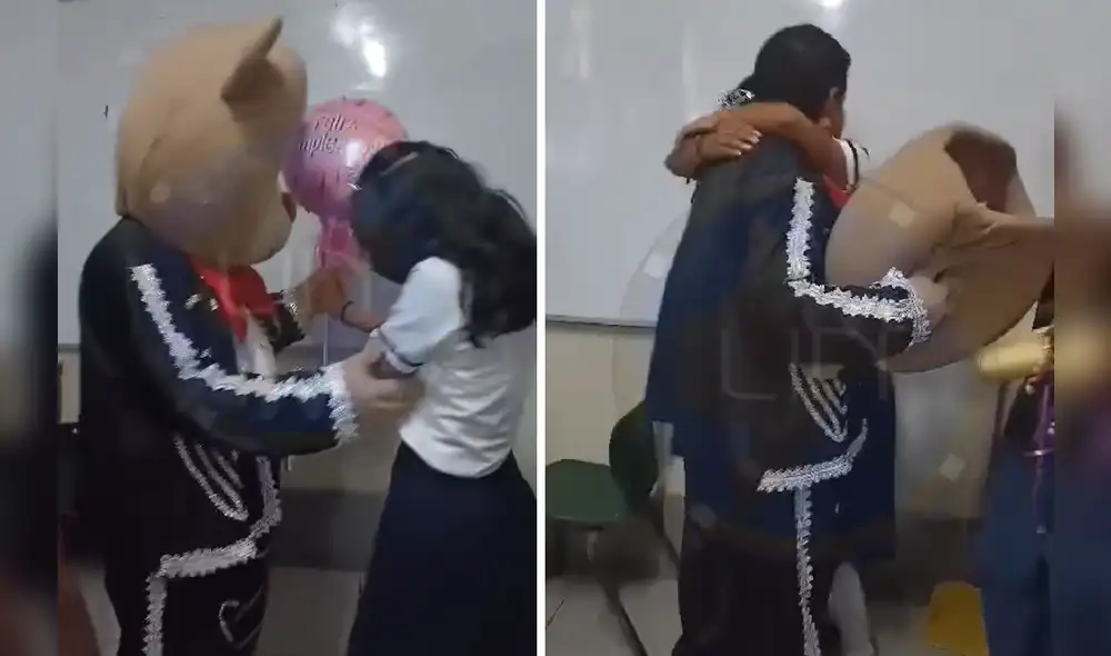 Quinceañera recibió sorpresa en aula de su colegio. Foto y video: Loreto Iquitos Noticias