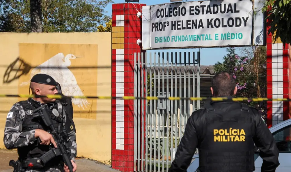 Este se convierte en el octavo atentado que sufre un colegio de Brasil en 2023. Foto: EFE
