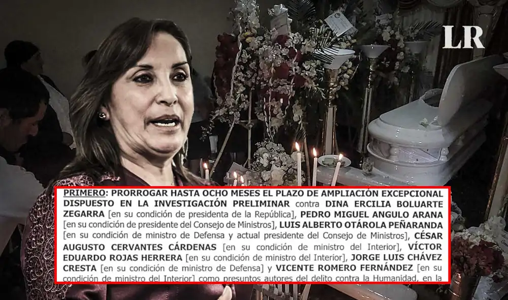 Amplían por ocho meses el plazo de investigación a Boluarte por presunto genocidio. (Foto composición: La República). Amplían por ocho meses el plazo de investigación a Boluarte por presunto genocidio. (Foto composición: La República).