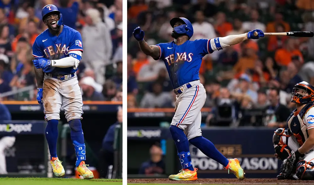 Repasa el marcador y las carreras del choque entre Astros vs. Rangers del lunes 23 de octubre. Foto: composición LR/Rangers