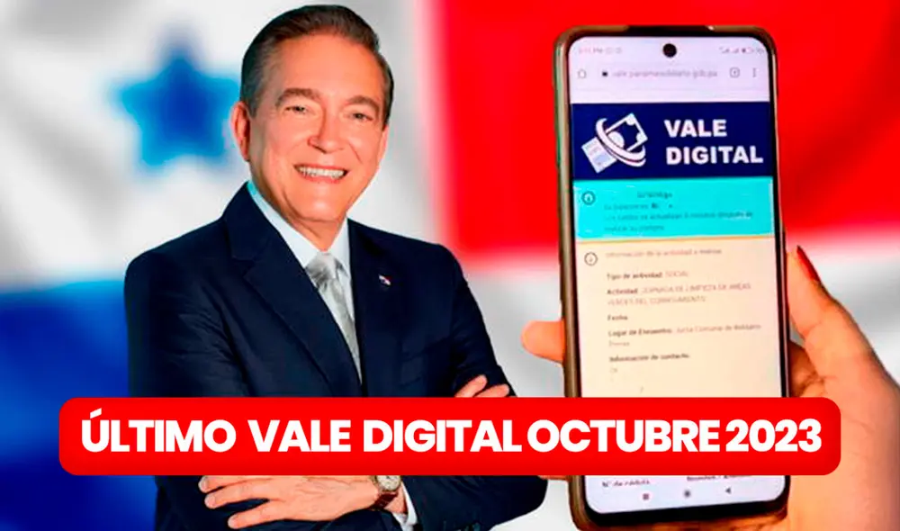 Revisa todo lo que se sabe sobre el último pago del Vale Digital HOY, 31 de octubre. Foto: composición LR/Freepik Revisa todo lo que se sabe sobre el último pago del Vale Digital HOY, 31 de octubre. Foto: composición LR/Freepik