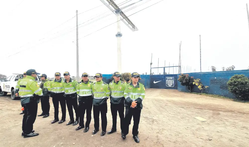 Medidas. Directiva tomó precauciones y pidió a efectivos policiales custodiar el entrenamiento de ayer en Lurín. Foto: difusión