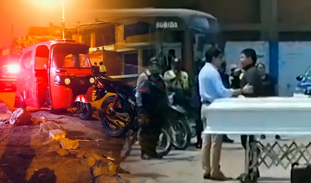 El sereno de San Juan de Lurigancho exigió mejores implementos sobre el féretro de su compañero asesinado. Foto: composición LR/América TV El sereno de San Juan de Lurigancho exigió mejores implementos sobre el féretro de su compañero asesinado. Foto: composición LR/América TV