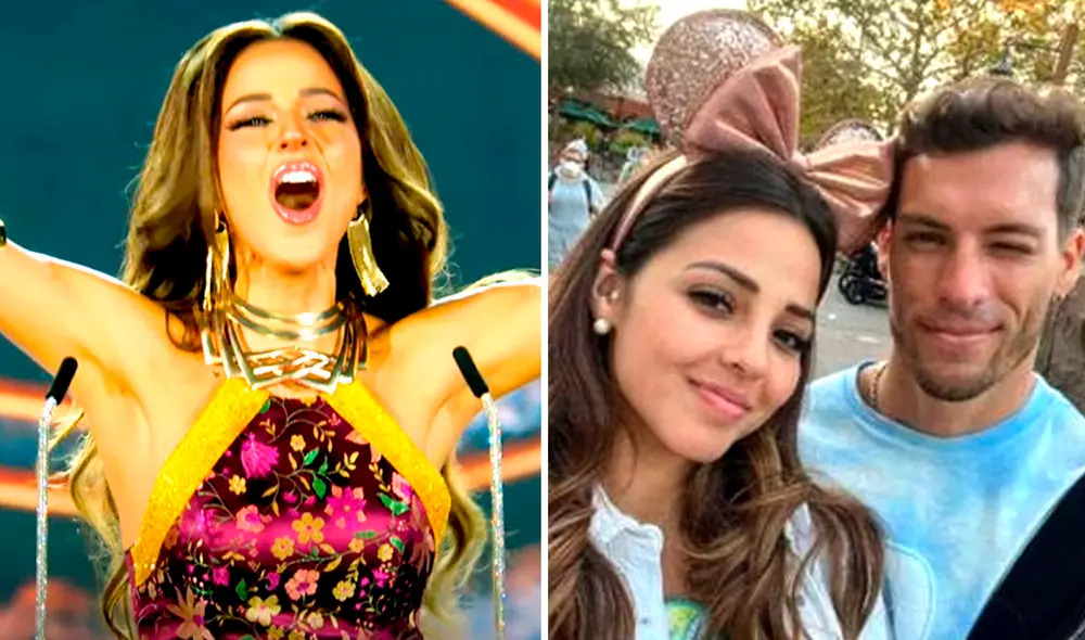 Luciana Fuster participa en la ceremonia final del Miss Grand International 2023. Foto: composición LR/Grand TV/Instagram/Luciana Fuster