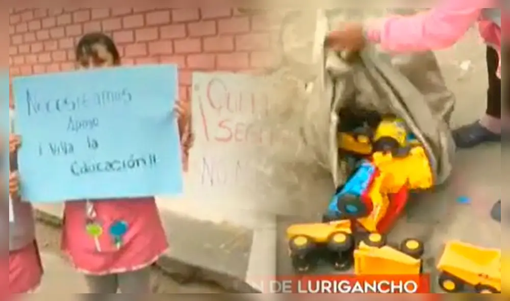 Las profesoras del colegio exigen mejor seguridad y el apoyo del alcalde Jesús Maldonado. Foto: composición LR/América TV