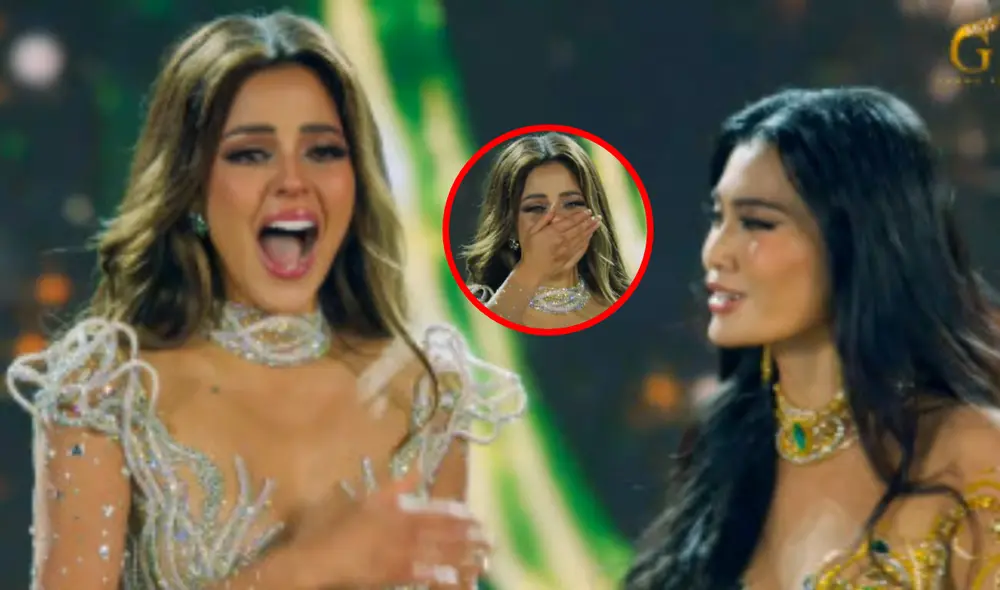 Luciana Fuster rompe en llanto y abraza a su compañera. Foto: composición LR/captura de Youtube