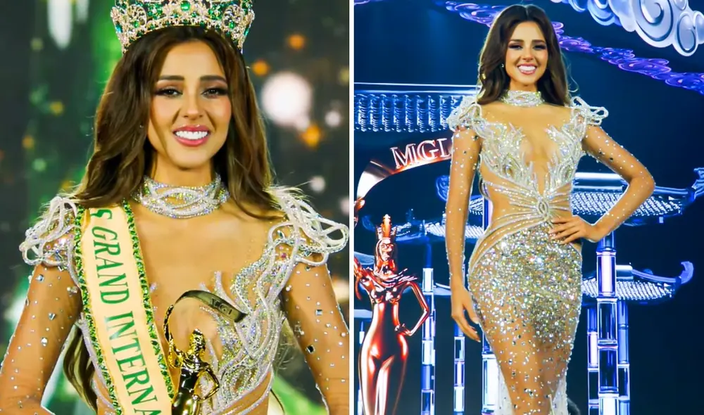 Luciana Fuster se conviertió en la segunda ganadora peruana del Miss Grand International. Foto: composición LR/captura de YouTube Luciana Fuster se conviertió en la segunda ganadora peruana del Miss Grand International. Foto: composición LR/captura de YouTube