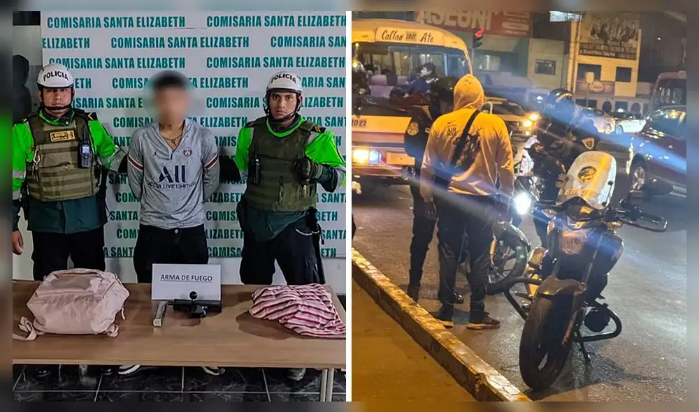 El menor portaba un arma de fuego de fabricación artesanal. Foto: composición LR