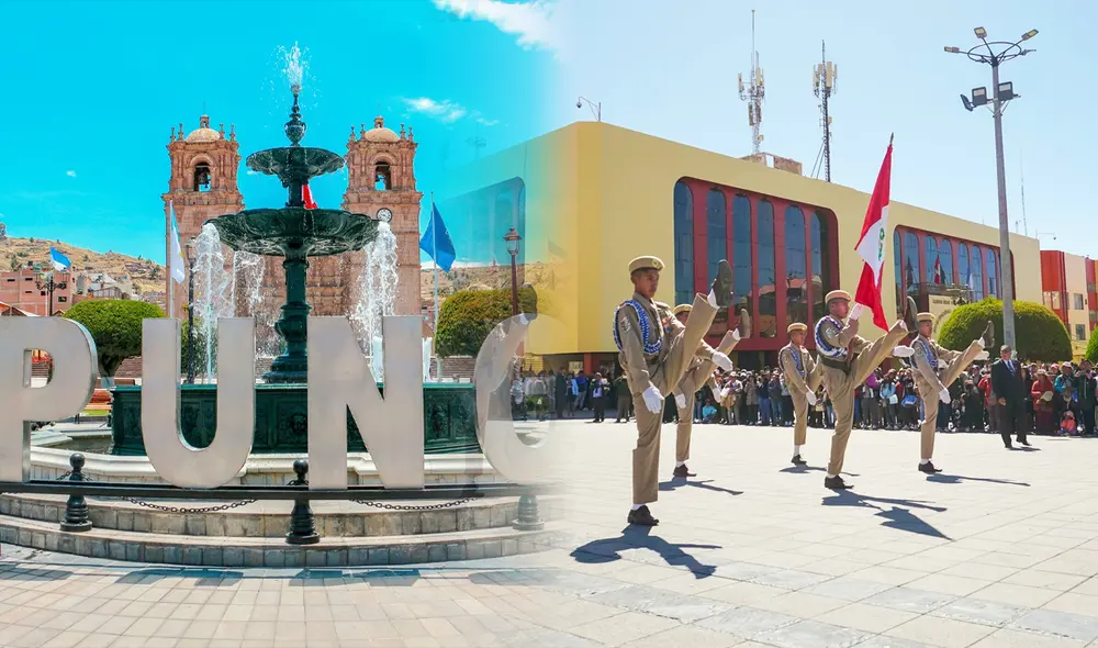 Desfile escolar se realizó este lunes 30 de octubre. Foto: composición LR/ Municipalidad de Puno Desfile escolar se realizó este lunes 30 de octubre. Foto: composición LR/ Municipalidad de Puno