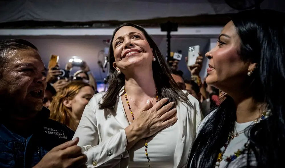 María Corina Machado recaudó más del 90% de votos. Foto: EFE María Corina Machado recaudó más del 90% de votos. Foto: EFE