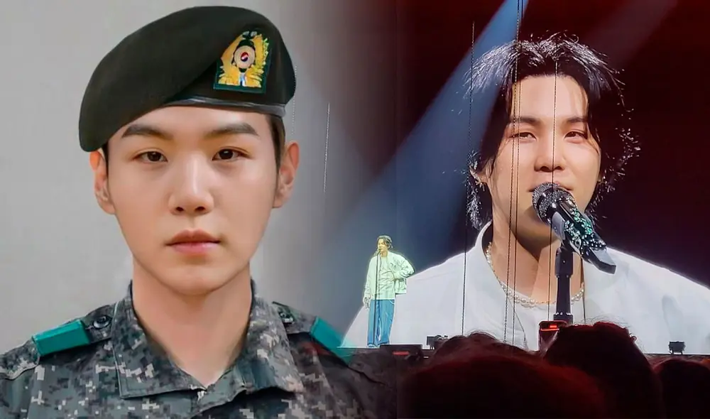 Suga de BTS se enlistó al servicio militar el 22 de septiembre de 2023. Foto: composición LR/Facebook/ARMY Community