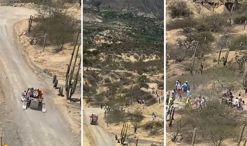 La solidaridad en toda su expresión en Caminos del Inca donde participa William Yangali. Foto: captura TikTok Tessa
