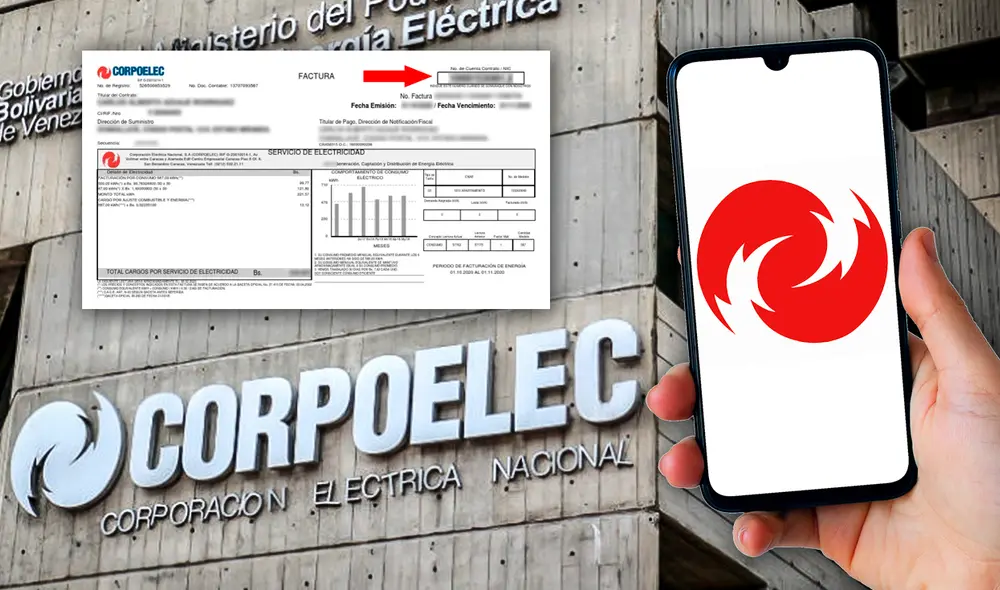 Consulta AQUÍ todos los detalles sobre tu recibo digital de Corpoelec. Foto: composición LR/El Aragüeño/Corpoelec/Freepik