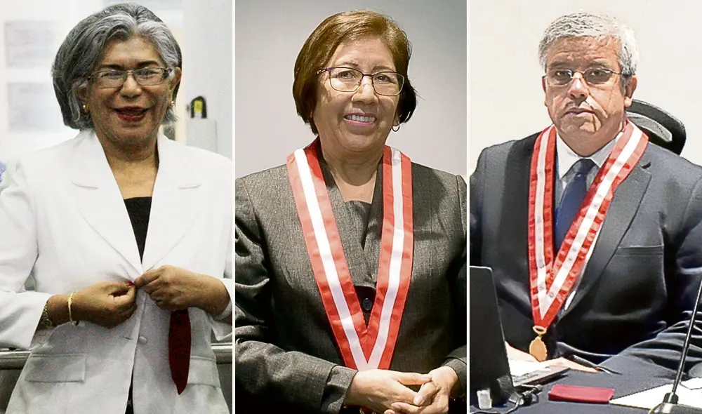 Los citados. El miércoles asistió la magistrada María Zavala, ayer su homóloga y presidenta de la JNJ, Imelda Tumialán, y hoy acudirá el magistrado Antonio de la Haza. Foto. composiciónLR Los citados. El miércoles asistió la magistrada María Zavala, ayer su homóloga y presidenta de la JNJ, Imelda Tumialán, y hoy acudirá el magistrado Antonio de la Haza. Foto. composiciónLR