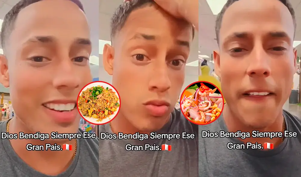 Miles de cibernautas elogiaron al joven por el comentario que tuvo hacia la gastronomía de Perú. Foto: composición LR/TikTok/@ostinrs25