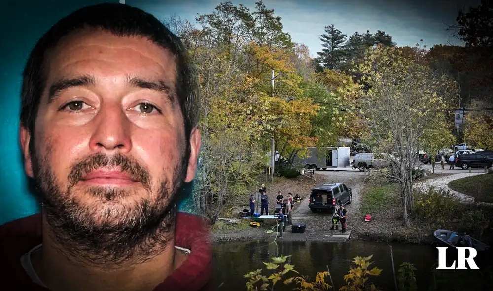 Robert Card Lewiston era buscado desde el último miércoles 25 de octubre, cuando disparó contra múltiples personas en Maine, Estados Unidos. Foto: composición LR/AFP - Canal 26/YouTube