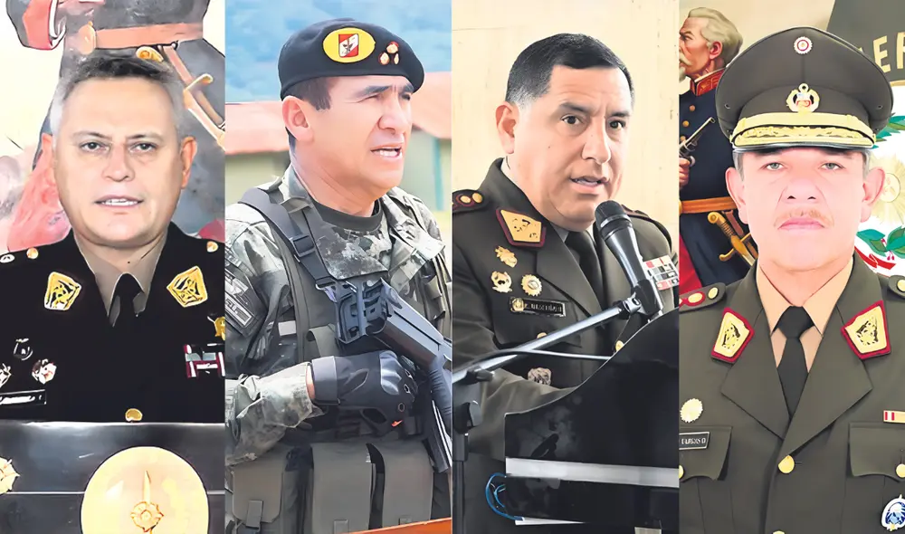 Generales de división en el Ejército peruano. Foto: difusión