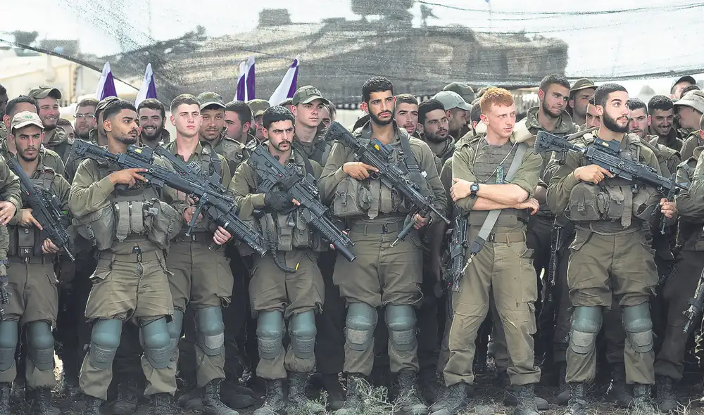 Infantería. Comandos israelíes antes de invadir Gaza. Foto: EFE Infantería. Comandos israelíes antes de invadir Gaza. Foto: EFE