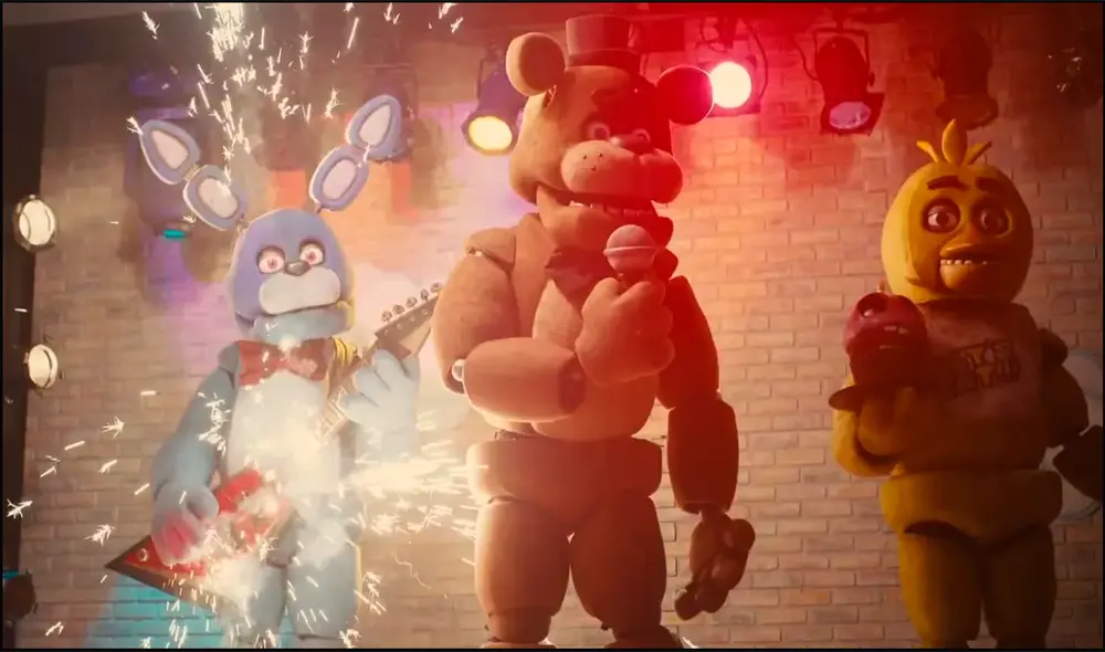 ‘Five Nights at Freddy's y el final torpe que nadie esperaba ver . Fotocaptura: Película ‘Five Nights at Freddy's’