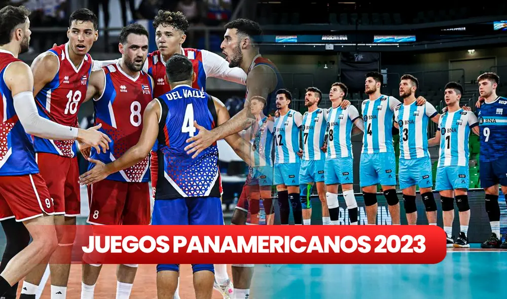 Argentina aplastó a Puerto Rico en su debut en el vóley masculino de los Panamericanos 2023. Foto: composición de Jazmín Ceras/La República Argentina aplastó a Puerto Rico en su debut en el vóley masculino de los Panamericanos 2023. Foto: composición de Jazmín Ceras/La República