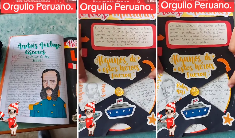 Usuarios aplaudieron el esfuerzo del escolar para realizar su tarea. Foto: composición LR/TikTok/@franggio69