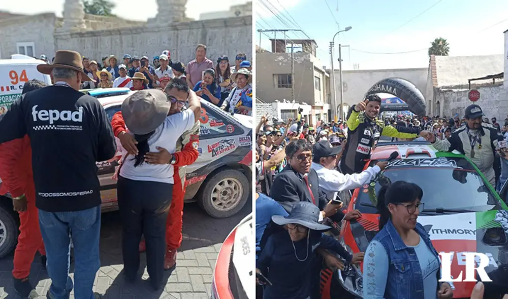 Familiares recibieron a pilotos en la famosa competición. Foto: Composición LR/Wilder Pari / URPI-LR