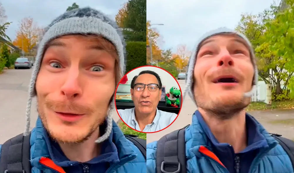 Los usuarios le recordaron al joven finlandés que Vizcarra es el expresidente del Perú. Foto: composición LR/TikTok/@vvaltonen