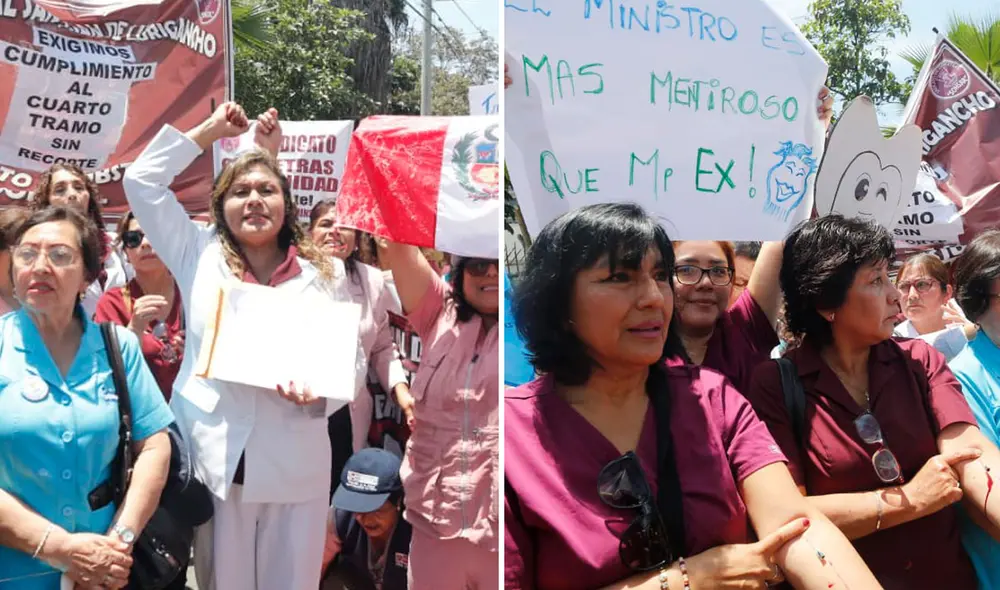 Médicos exigen una mejor remuneración. Foto: composición La República/Carlos Félix
