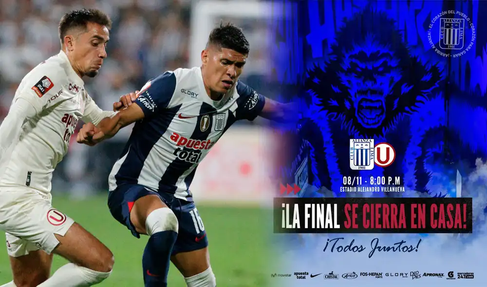 Alianza Lima vs. Universitario juegan la final de vuelta el miércoles 8 de noviembre. Foto: composición GLR