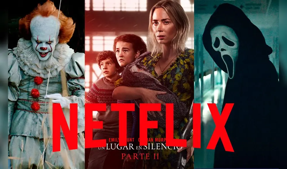 Las películas 'It', 'Un lugar en silencio' y 'Scream' están disponibles en Netflix. Foto: Hobbyconsolas