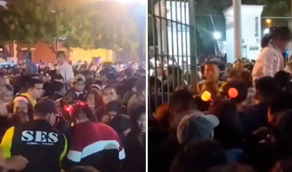 Una mujer sufrió un desmayo tras el ingreso violento de los asistentes. Foto: composición LR / difusión