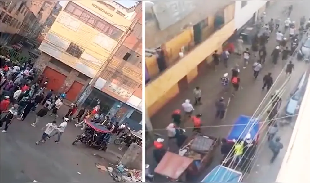 Los enfrentamientos en la Victoria se producen desde el 30 de octubre. Foto y video: Exitosa Los enfrentamientos en la Victoria se producen desde el 30 de octubre. Foto y video: Exitosa