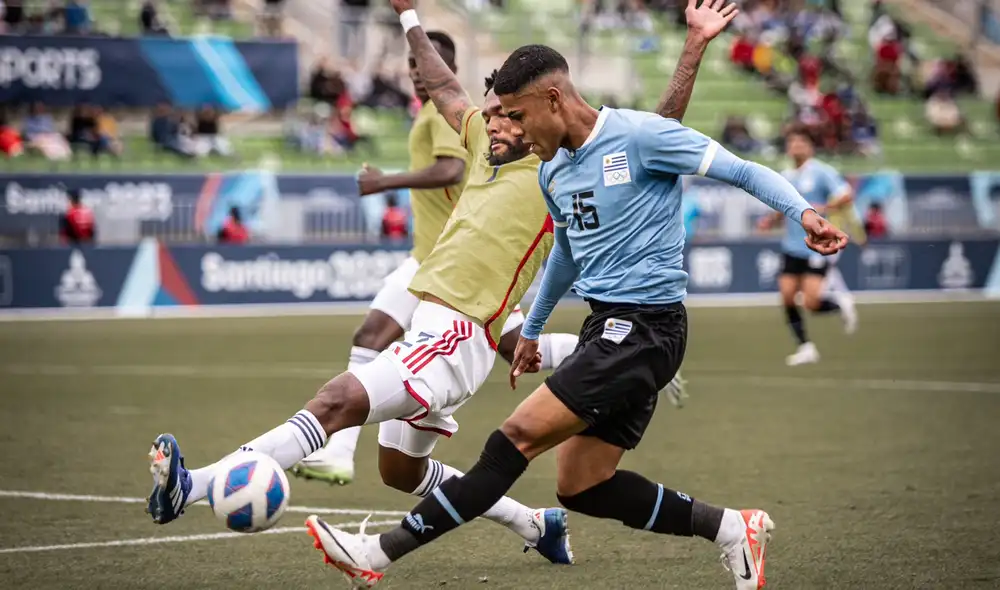 Colombia y Uruguay lucharon por el quinto puesto de Santiago 2023. Foto: Selección uruguaya